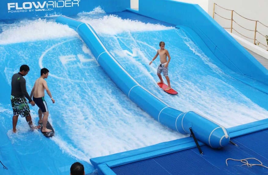 Surfing at Flow House