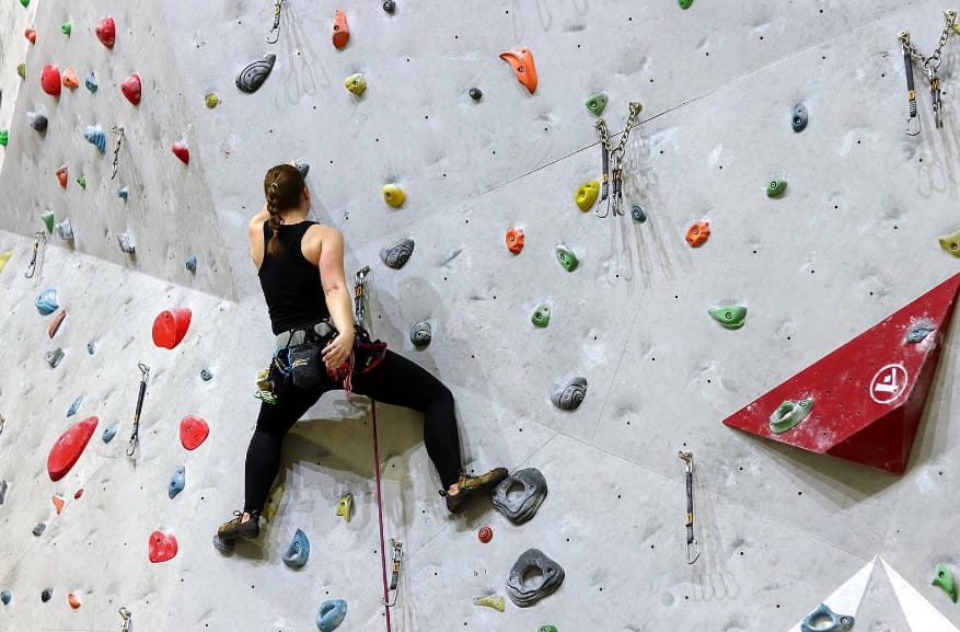 Rock climbing at Urban Playground
