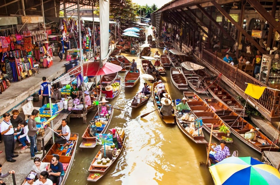 Floating Market di Bangkok